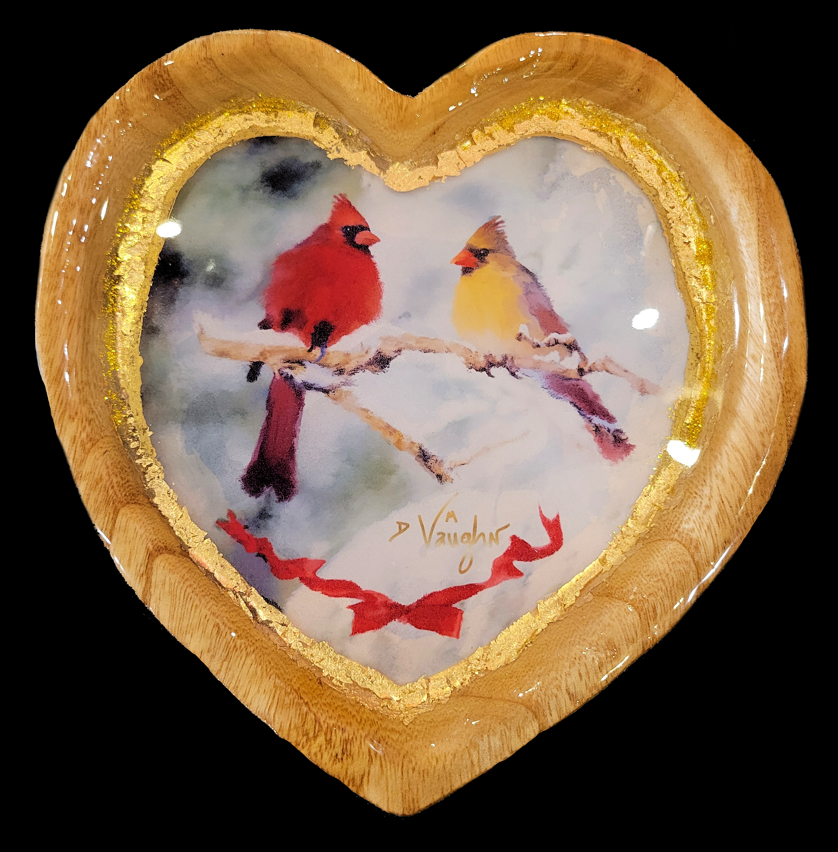 Cardinals Birds Heart Art